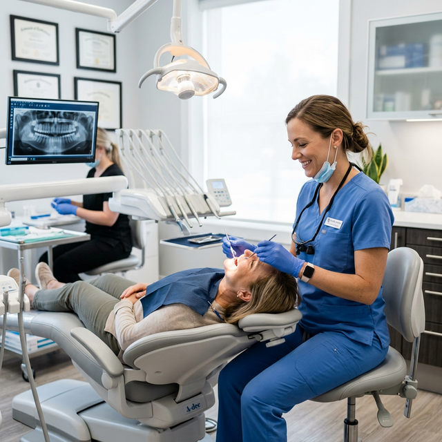 Dental checkup and cleaning